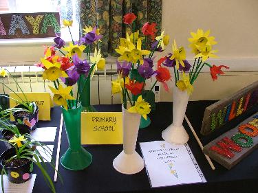 Paper Daffodils - Primary School exhibit